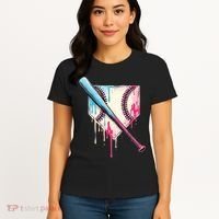 Cool Sport Baseball Home Plate Drip With Sprinkles Drip Women's T-Shirt thumb 4