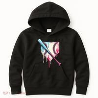 Cool Sport Baseball Home Plate Drip With Sprinkles Drip Kids Hoodie thumb 0