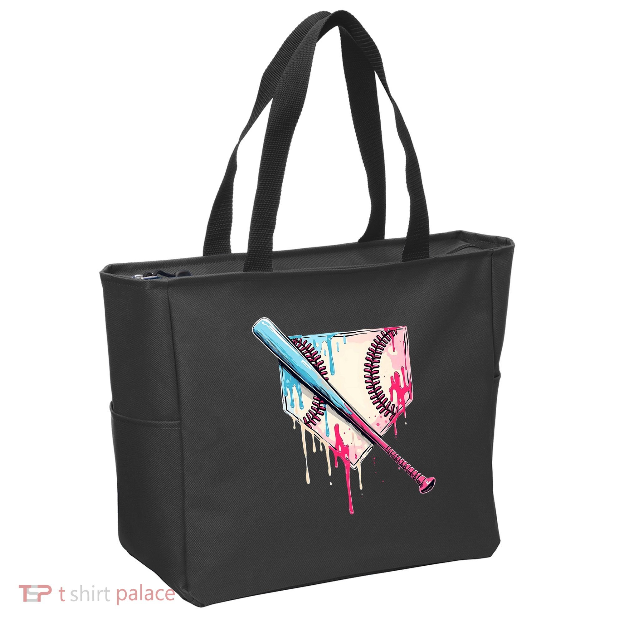 Cool Sport Baseball Home Plate Drip With Sprinkles Drip Tote Bag