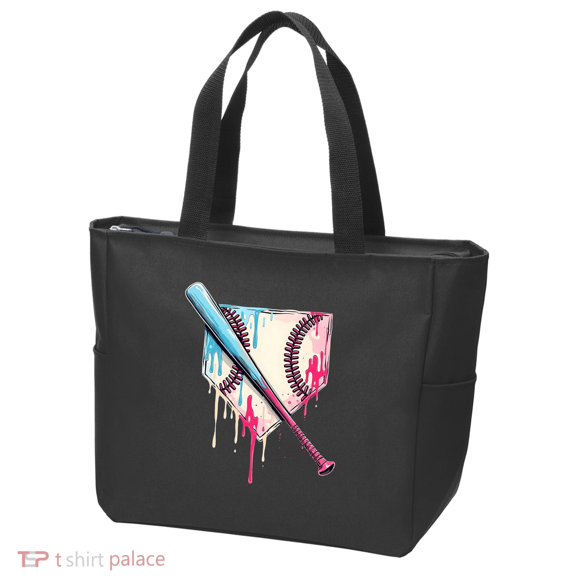 Cool Sport Baseball Home Plate Drip With Sprinkles Drip Tote Bag