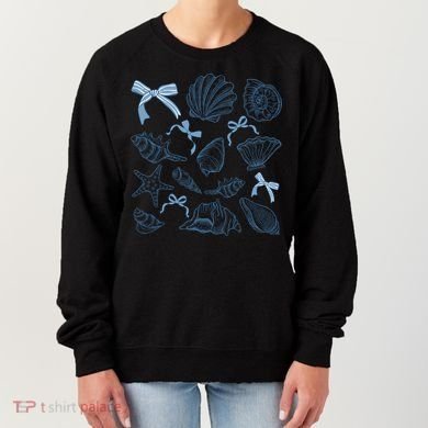 Coquette Seashell  Beach Coastal Retro Summer Vibes Women's Sweatshirt