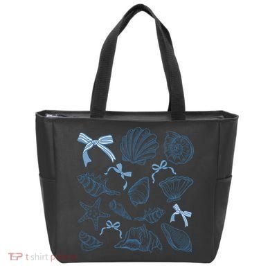 Coquette Seashell  Beach Coastal Retro Summer Vibes Tote Bag