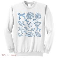 Coquette Seashell  Beach Coastal Retro Summer Vibes Sweatshirt thumb 0