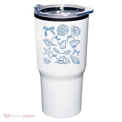 Coquette Seashell  Beach Coastal Retro Summer Vibes Tumbler