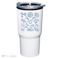 Coquette Seashell  Beach Coastal Retro Summer Vibes Tumbler thumb 0
