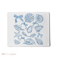 Coquette Seashell  Beach Coastal Retro Summer Vibes Mousepad thumb 0