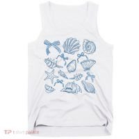 Coquette Seashell  Beach Coastal Retro Summer Vibes Tank Top thumb 0