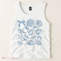 Coquette Seashell  Beach Coastal Retro Summer Vibes Tank Top thumb 2