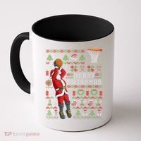 Cool Santa Basketball Merry Swishmas Coffee Mug thumb 0