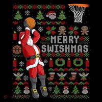 Cool Santa Basketball Merry Swishmas Coffee Mug thumb 5