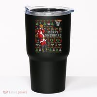 Cool Santa Basketball Merry Swishmas Tumbler thumb 0