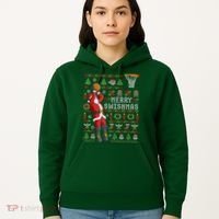Cool Santa Basketball Merry Swishmas Hoodie thumb 5