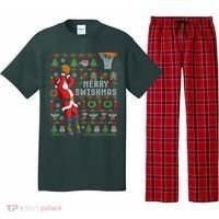 Cool Santa Basketball Merry Swishmas Pajama Set thumb 0