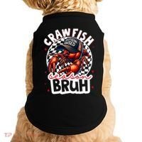Crawfish Season Bruh Crawfish Hat Boy Funny Seafood Festival Doggie Tank thumb 0