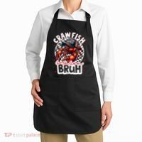 Crawfish Season Bruh Crawfish Hat Boy Funny Seafood Festival Apron thumb 2