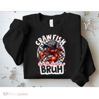 Crawfish Season Bruh Crawfish Hat Boy Funny Seafood Festival Sweatshirt thumb 2
