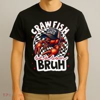 Crawfish Season Bruh Crawfish Hat Boy Funny Seafood Festival T-Shirt thumb 3