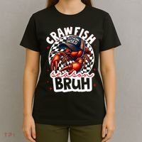 Crawfish Season Bruh Crawfish Hat Boy Funny Seafood Festival T-Shirt thumb 4