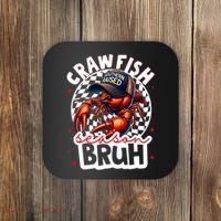 Crawfish Season Bruh Crawfish Hat Boy Funny Seafood Festival Coaster thumb 0