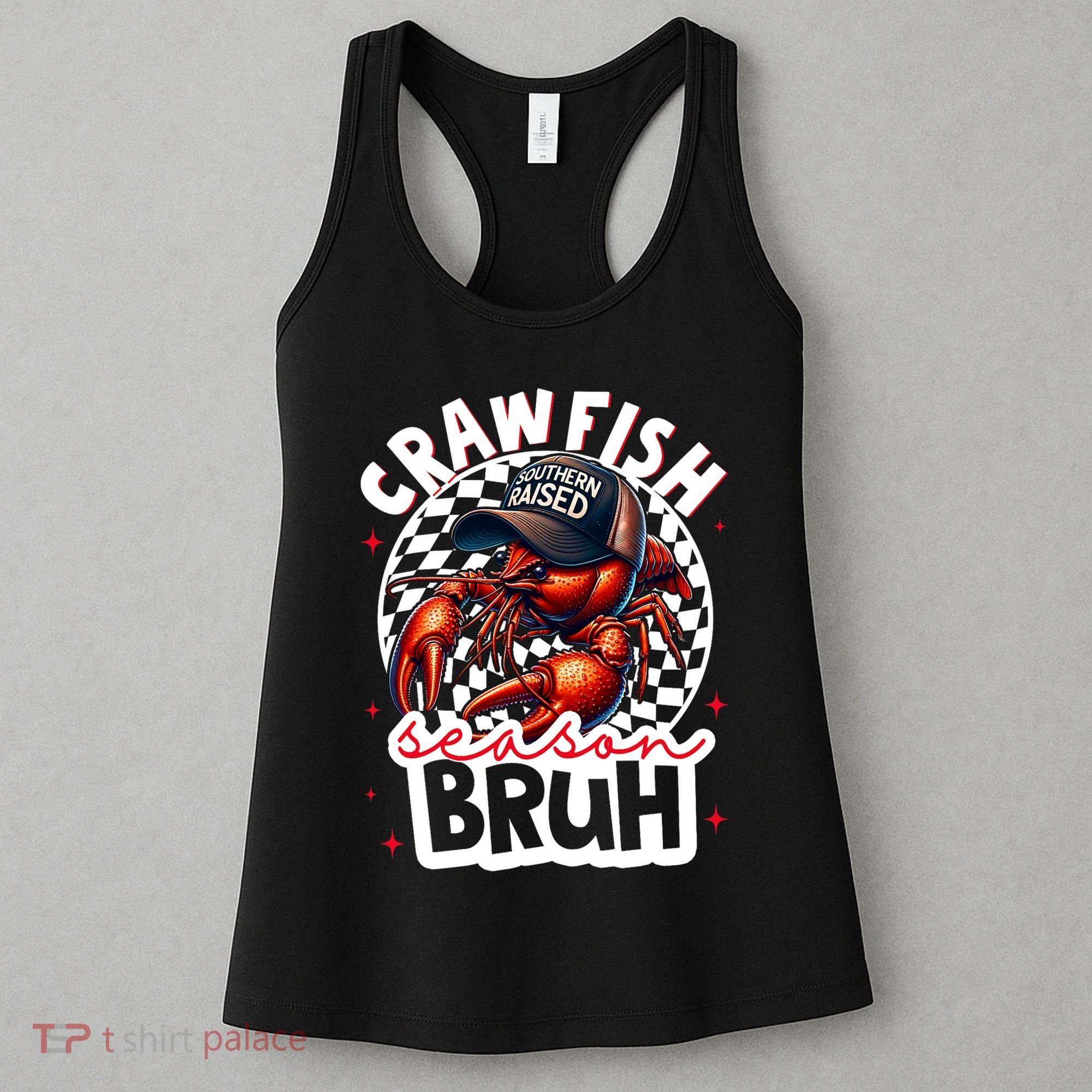 Crawfish Season Bruh Crawfish Hat Boy Funny Seafood Festival Women's Tank Top