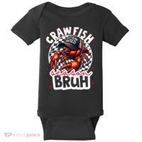 Crawfish Season Bruh Crawfish Hat Boy Funny Seafood Festival Baby Bodysuit thumb 0