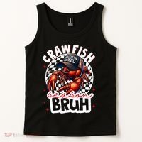 Crawfish Season Bruh Crawfish Hat Boy Funny Seafood Festival Tank Top thumb 2