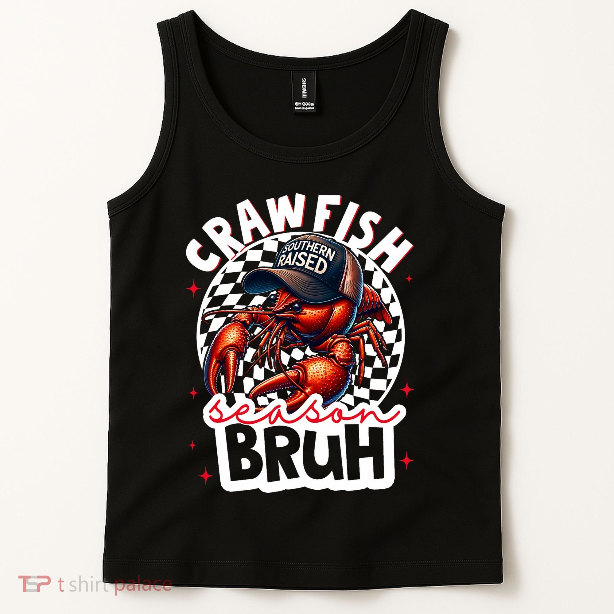 Crawfish Season Bruh Crawfish Hat Boy Funny Seafood Festival Tank Top