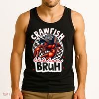 Crawfish Season Bruh Crawfish Hat Boy Funny Seafood Festival Tank Top thumb 3