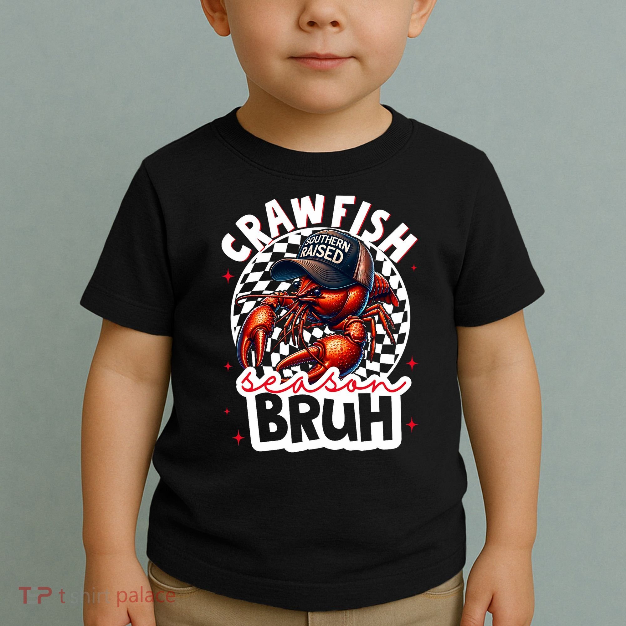 Crawfish Season Bruh Crawfish Hat Boy Funny Seafood Festival Toddler T-Shirt