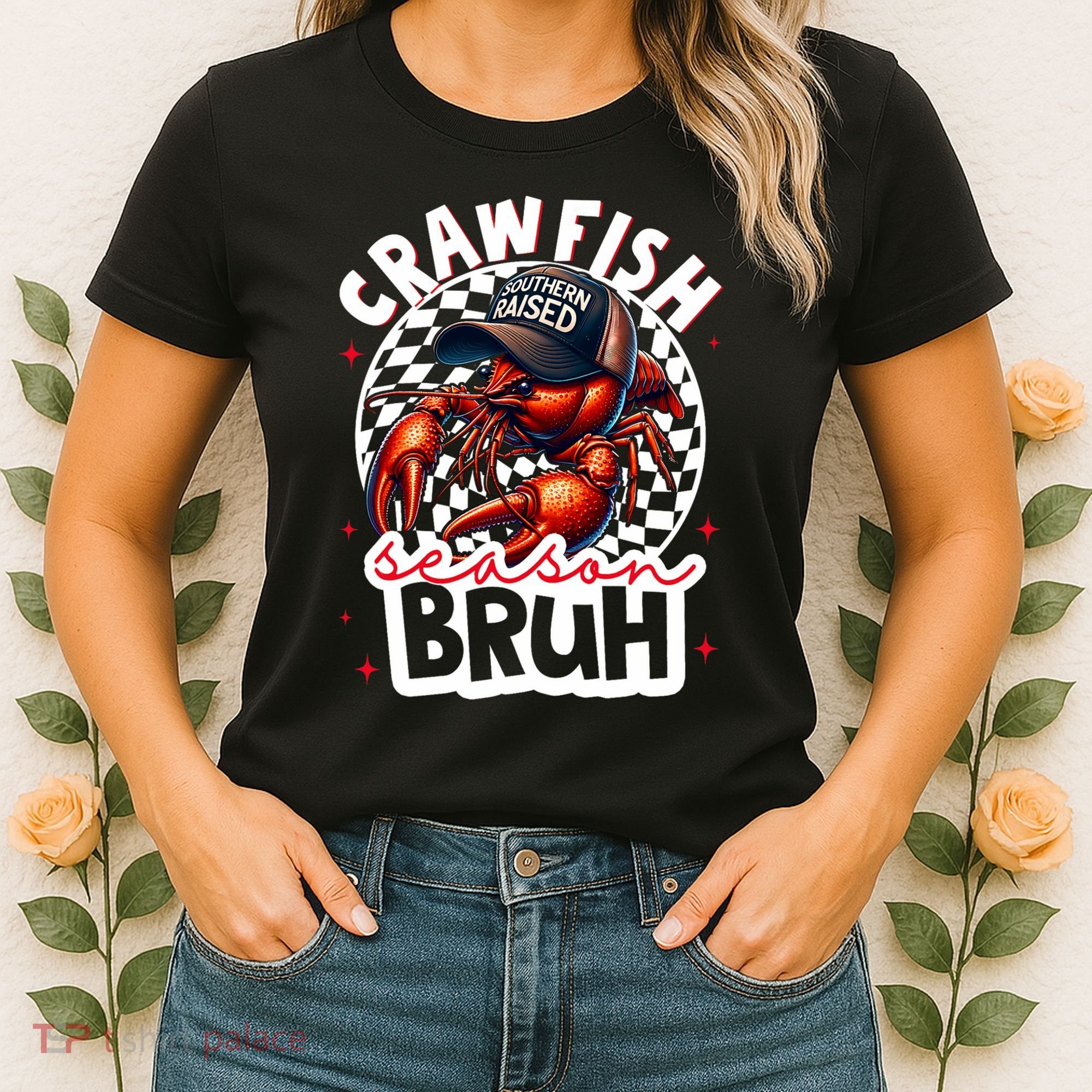 Crawfish Season Bruh Crawfish Hat Boy Funny Seafood Festival Women's T-Shirt