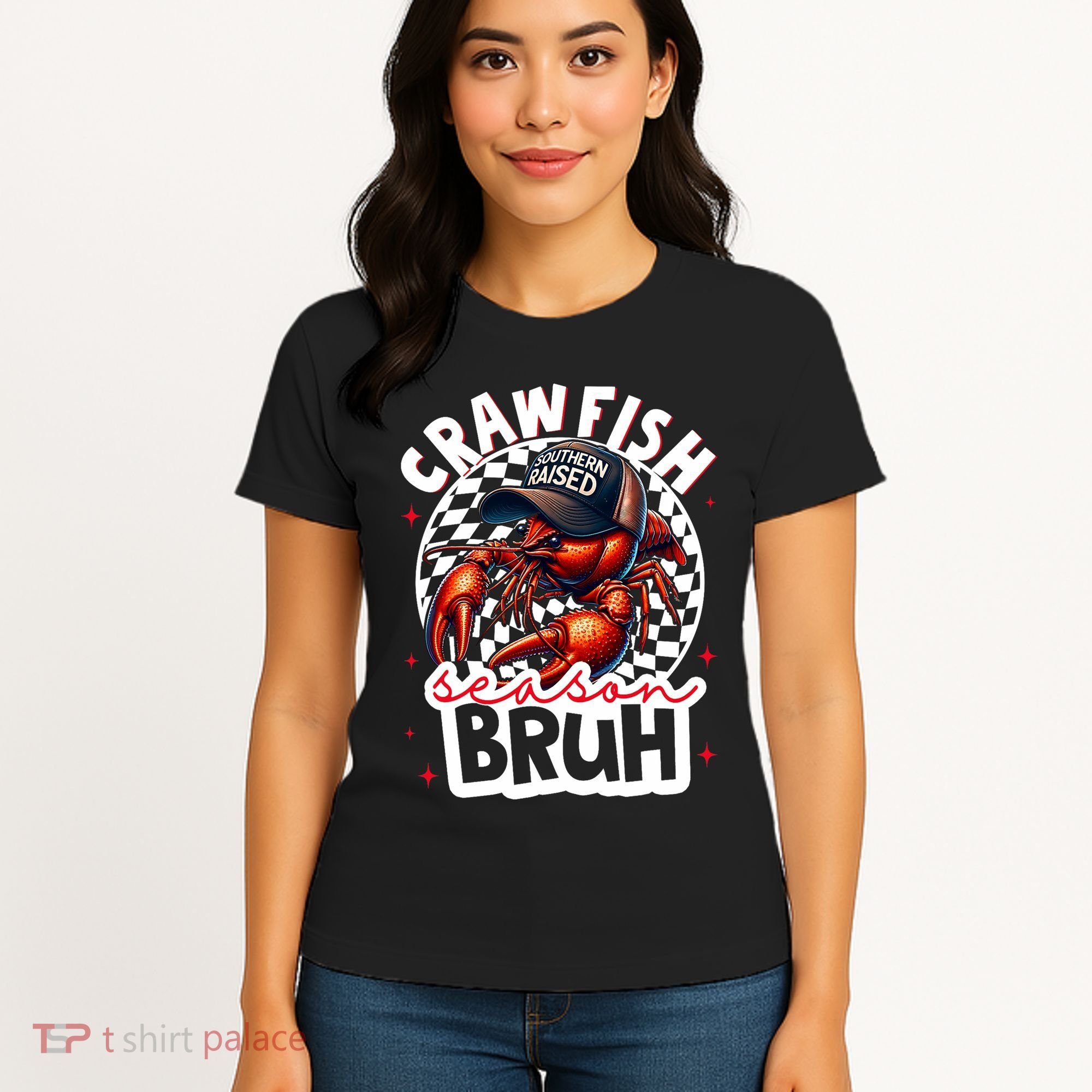 Crawfish Season Bruh Crawfish Hat Boy Funny Seafood Festival Women's T-Shirt