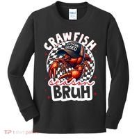 Crawfish Season Bruh Crawfish Hat Boy Funny Seafood Festival Kids Long Sleeve Shirt thumb 0