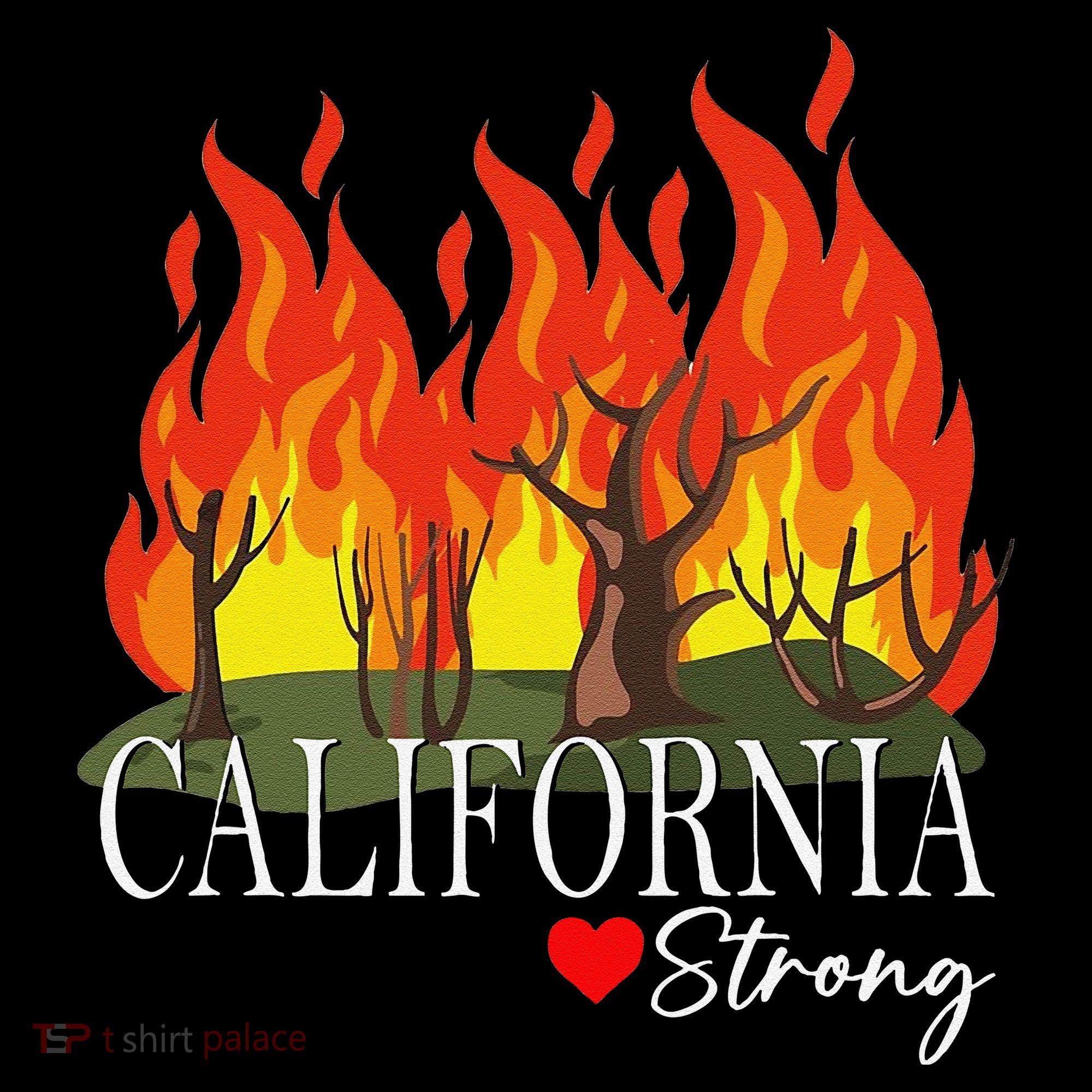 California Strong California Fire Gift Doggie Tank