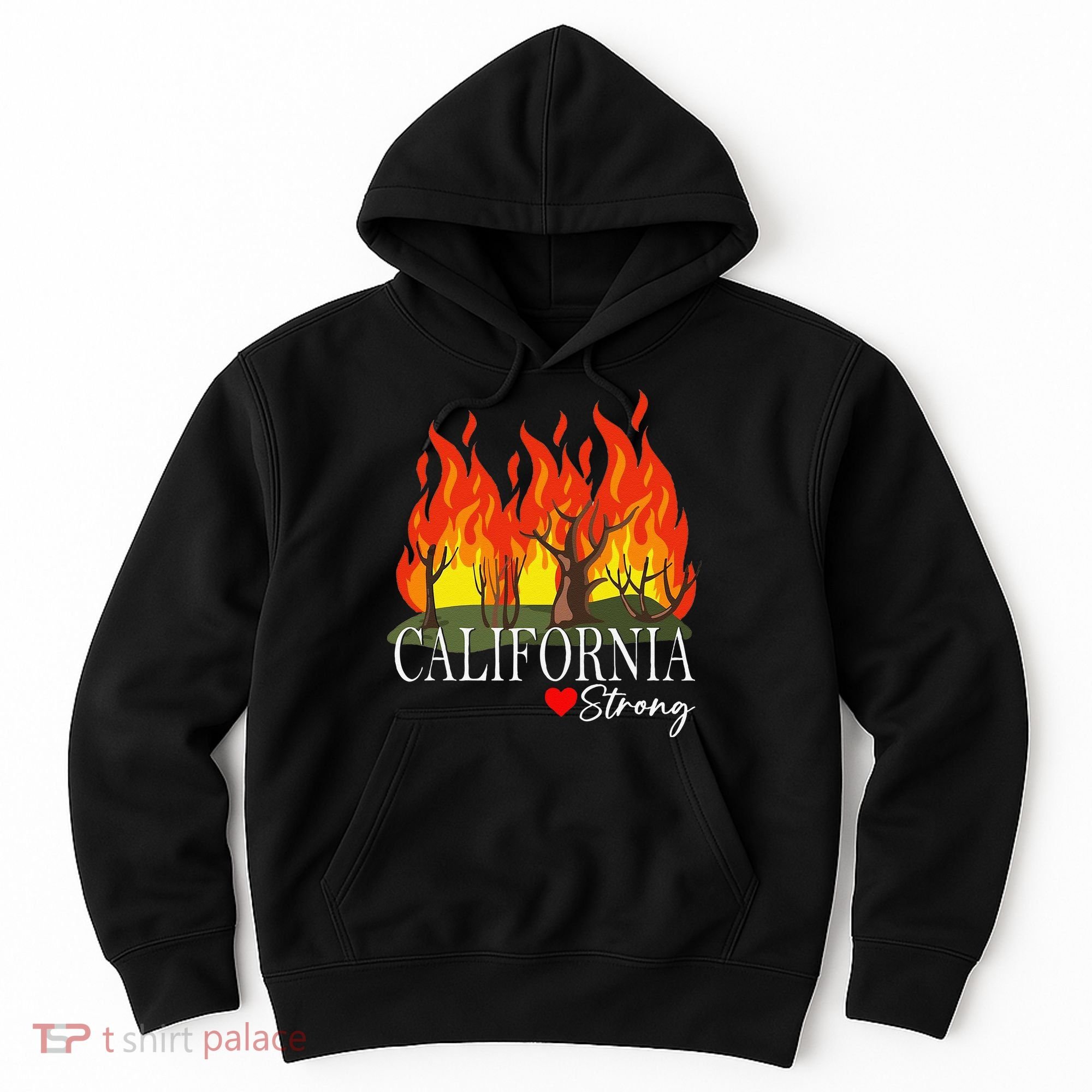 California Strong California Fire Gift Hoodie