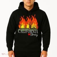 California Strong California Fire Gift Hoodie thumb 2