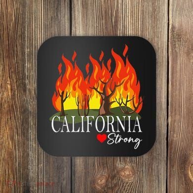 California Strong California Fire Gift Coaster