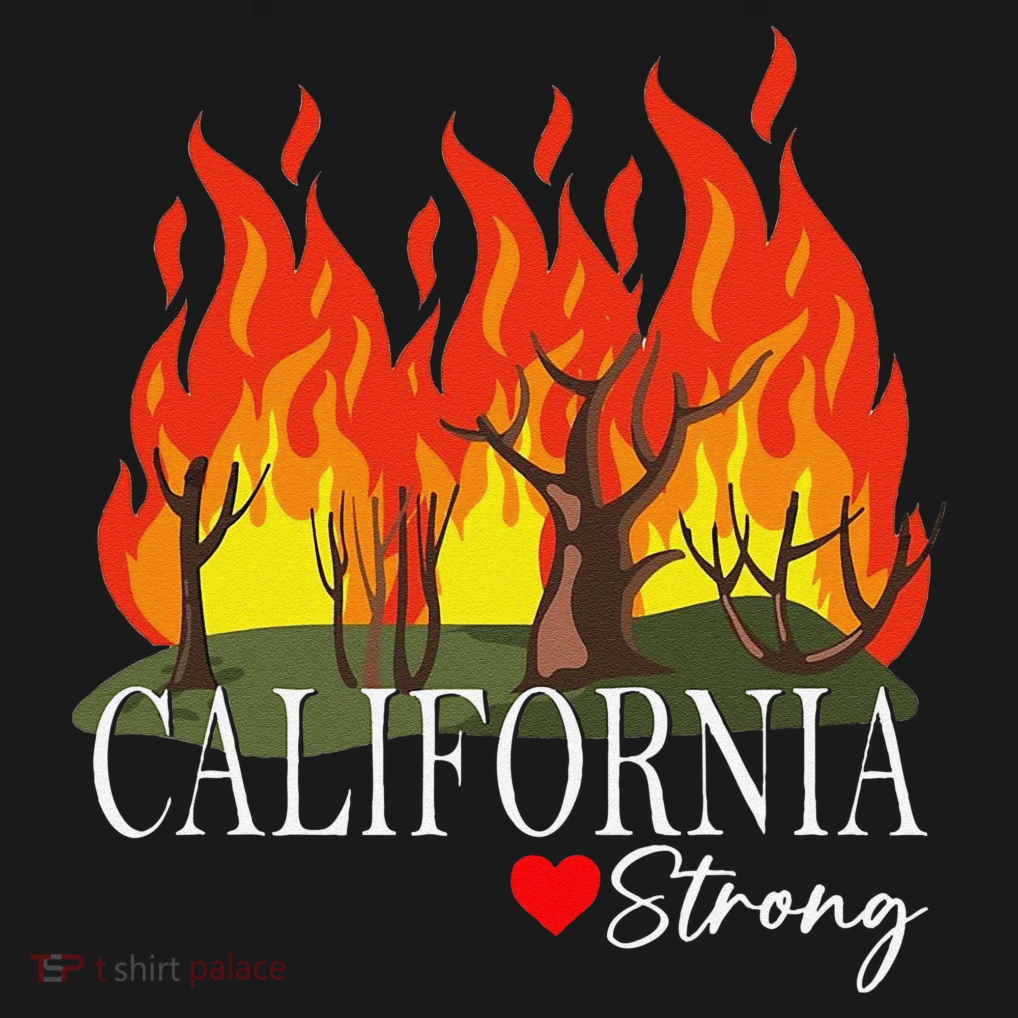 California Strong California Fire Gift Pajama Set