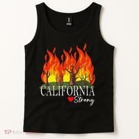 California Strong California Fire Gift Tank Top thumb 2