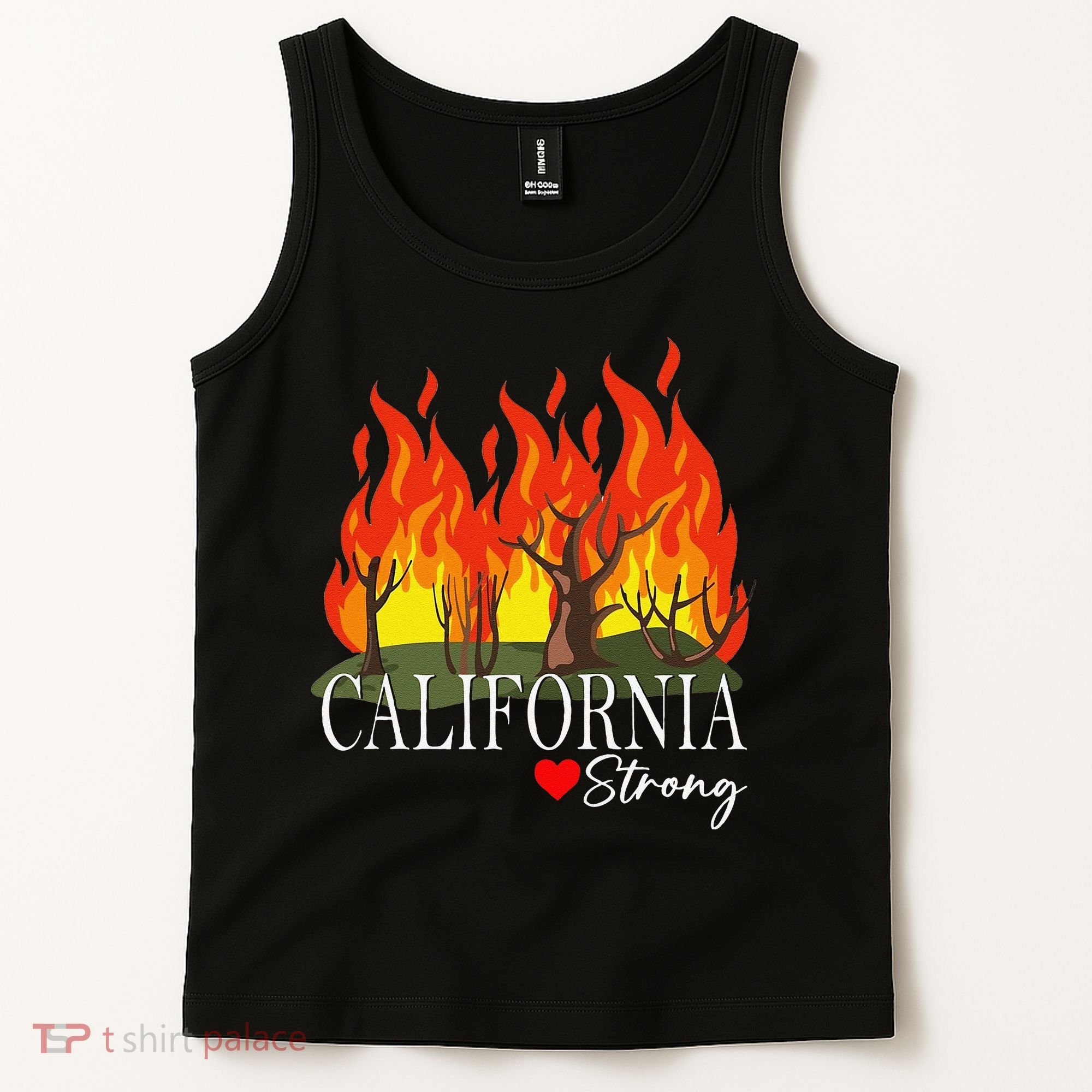 California Strong California Fire Gift Tank Top