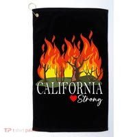 California Strong California Fire Gift Golf Towel thumb 0