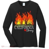 California Strong California Fire Gift Women's Long Sleeve Shirt thumb 0