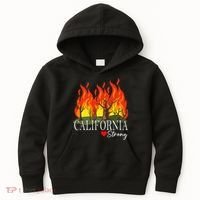 California Strong California Fire Gift Kids Hoodie thumb 0