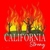 California Strong California Fire Gift Santa Hat thumb 1