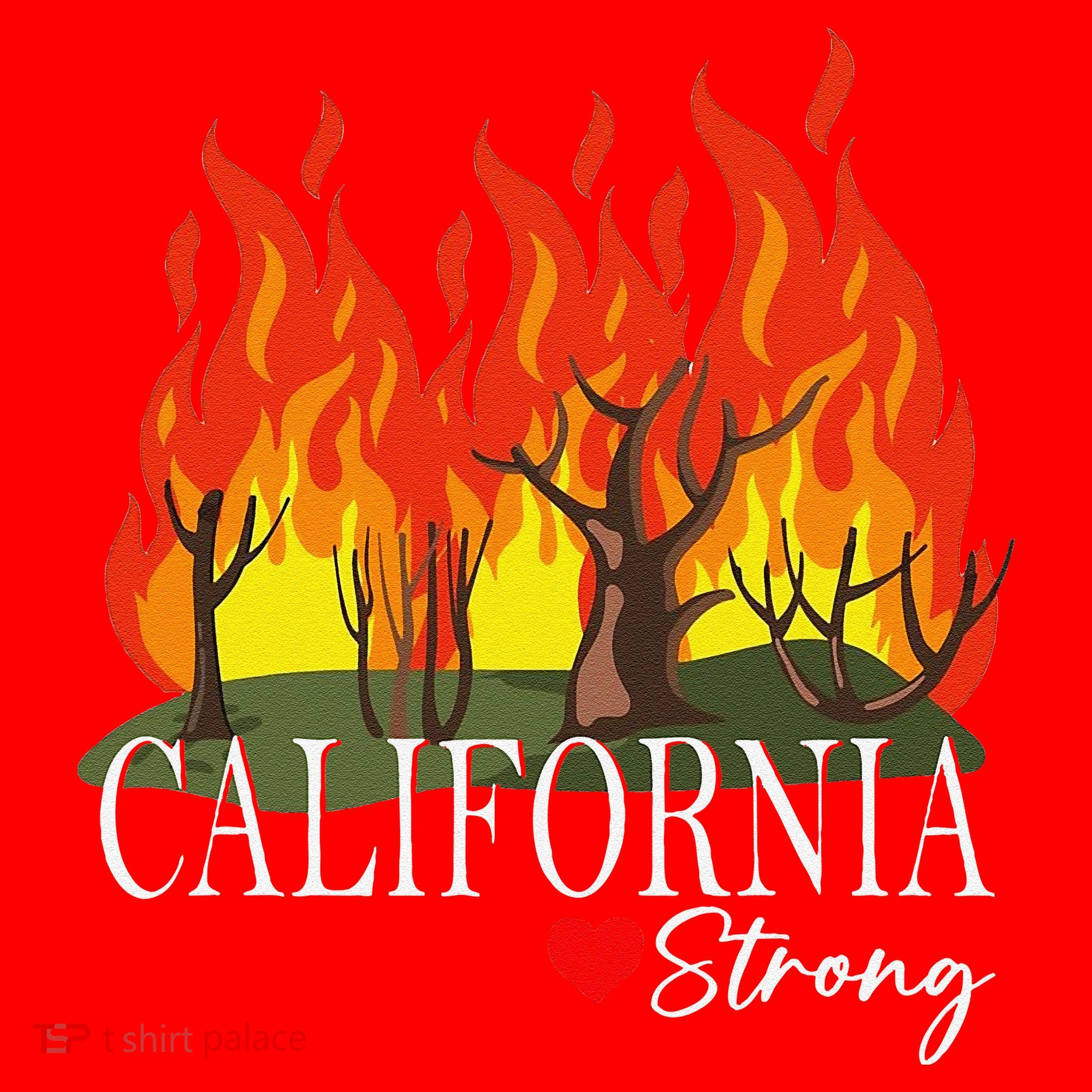 California Strong California Fire Gift Santa Hat