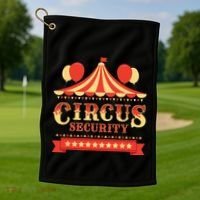 Circus Security Circus Birthday Party Circus Costume Golf Towel thumb 1