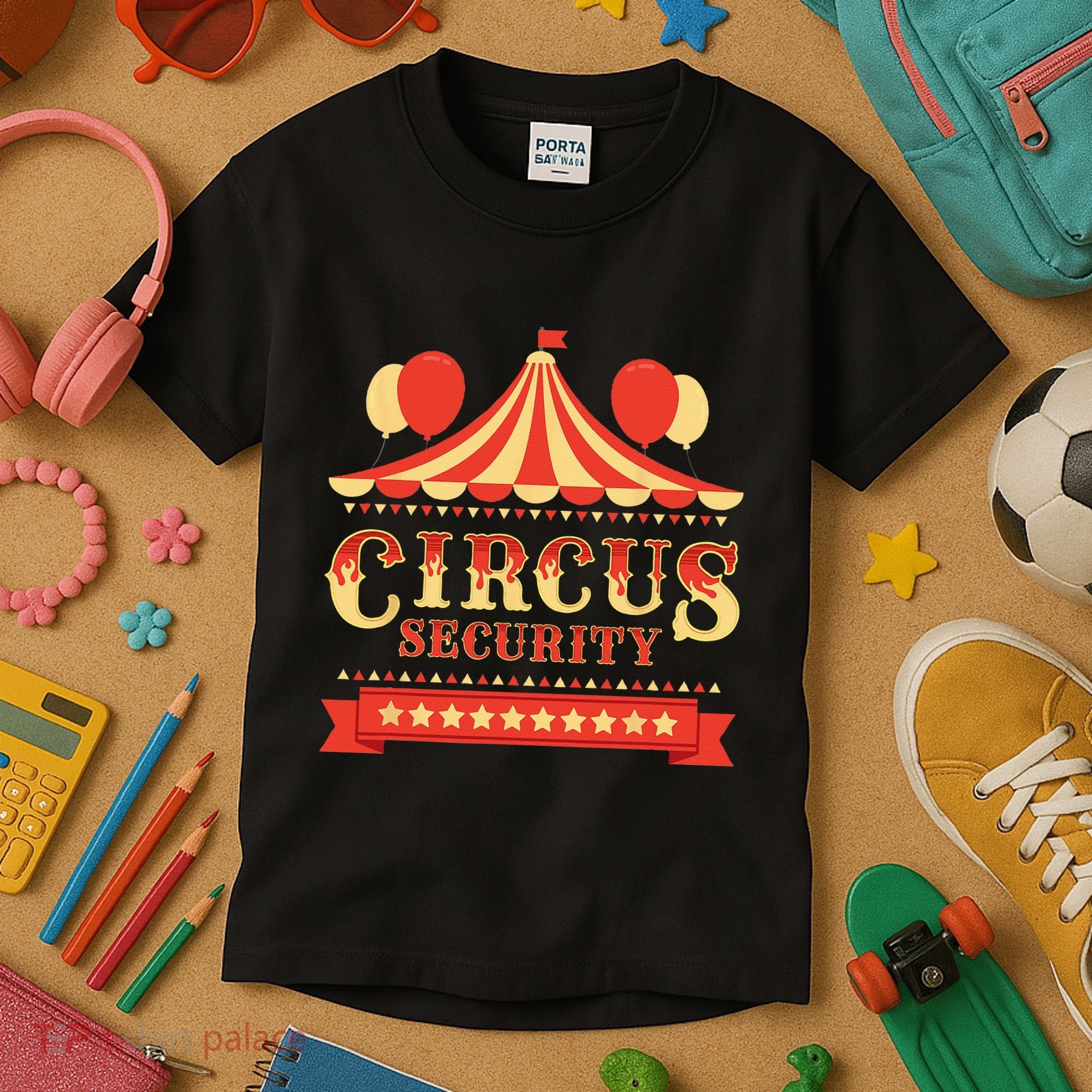 Circus Security Circus Birthday Party Circus Costume Kids T-Shirt
