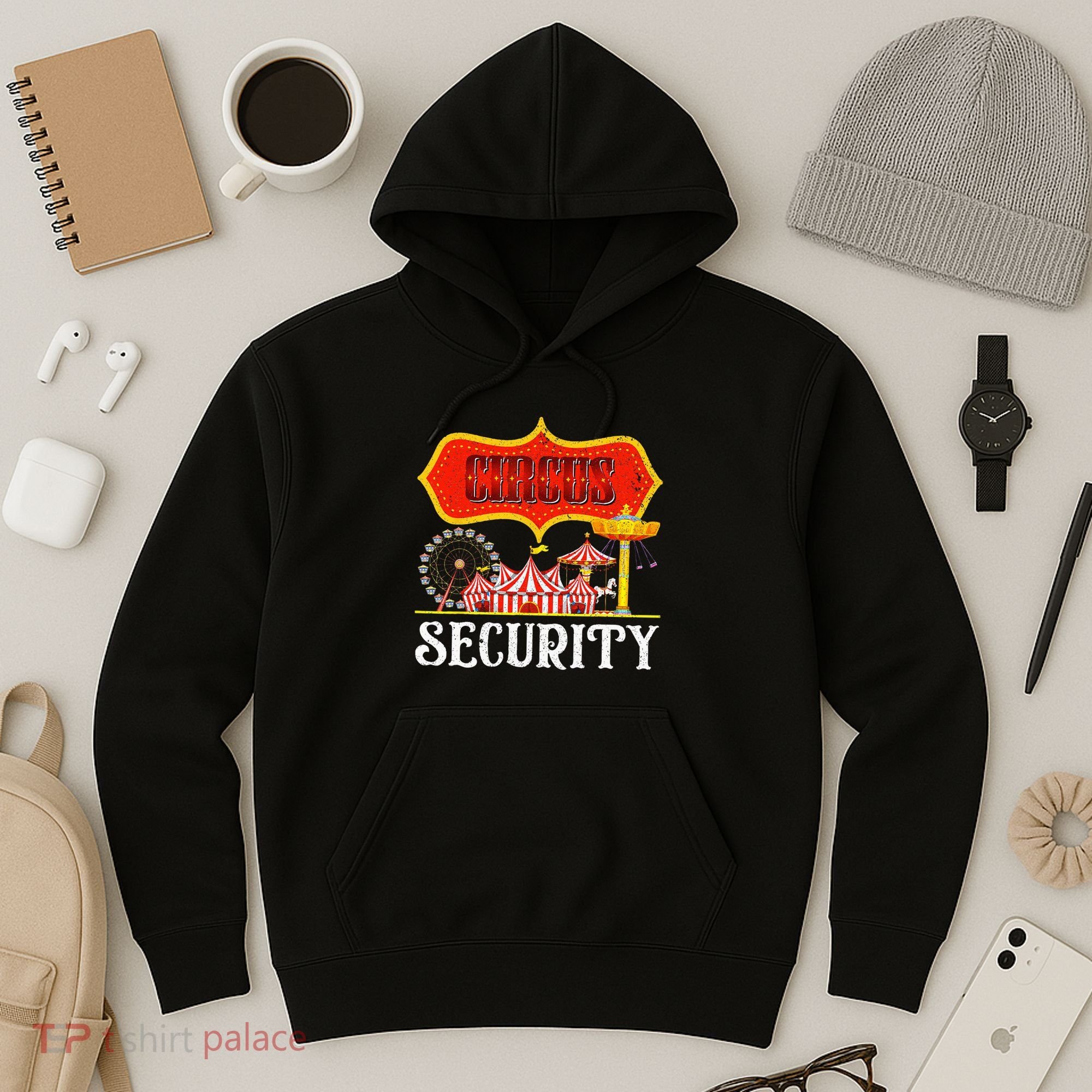 Circus Security Carnival Costume Carny Event Staff Circus Hoodie