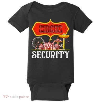 Circus Security Carnival Costume Carny Event Staff Circus Baby Bodysuit