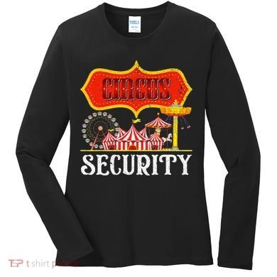 Circus Security Carnival Costume Carny Event Staff Circus Women's Long Sleeve Shirt