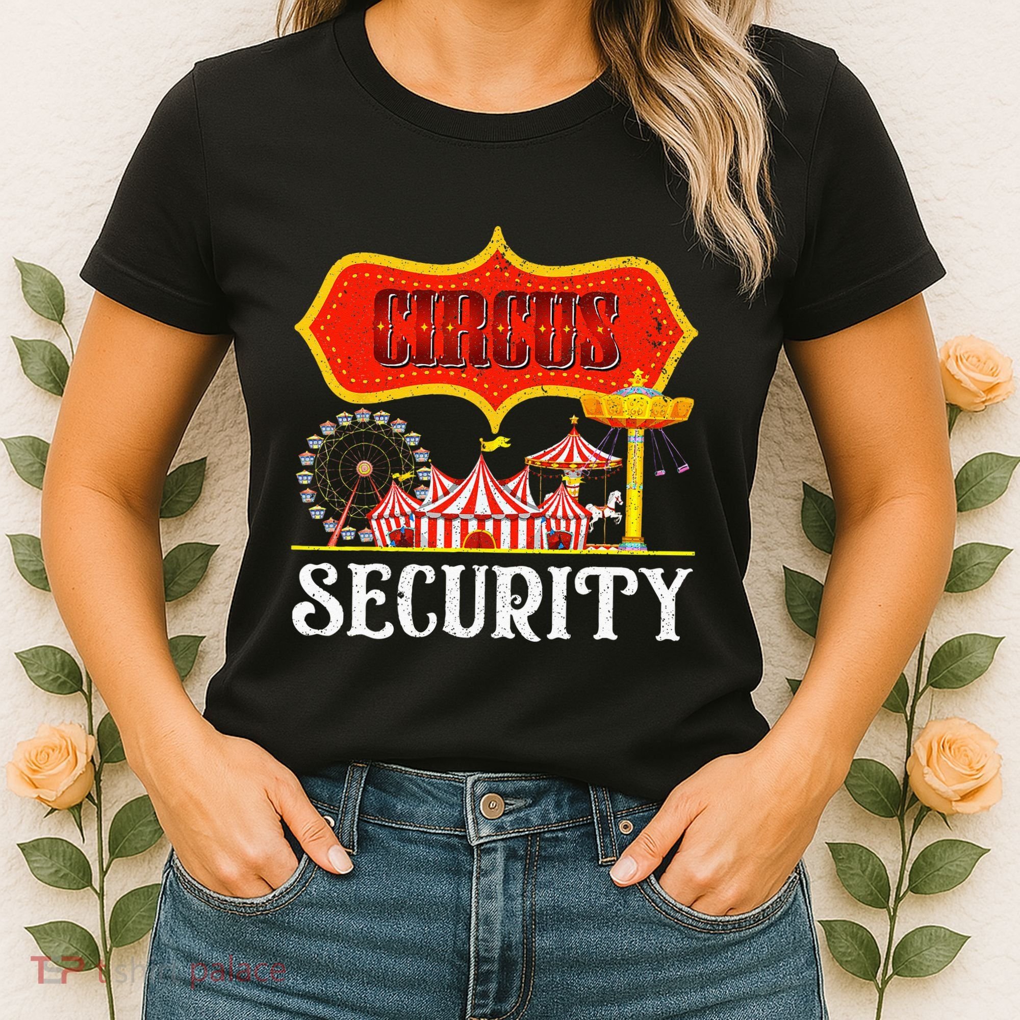 Circus Security Carnival Costume Carny Event Staff Circus Women's T-Shirt